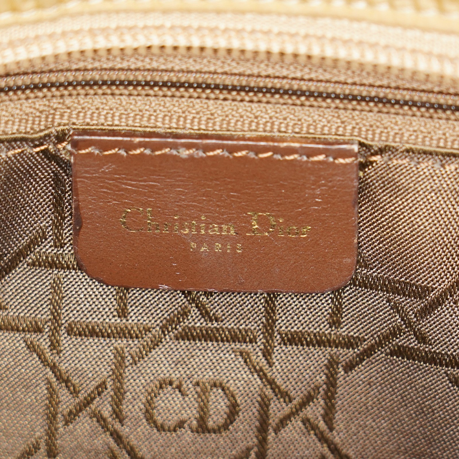 Christian Dior Vintage Lady Dior Bag Cannage Quilt Nylon Medium 02A083946805