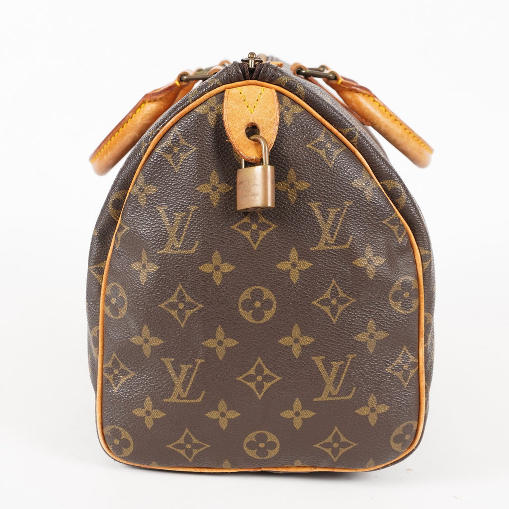 Authentic Louis Vuitton Monogram Speedy 30  Handbag M41526 vintage 05E295170029