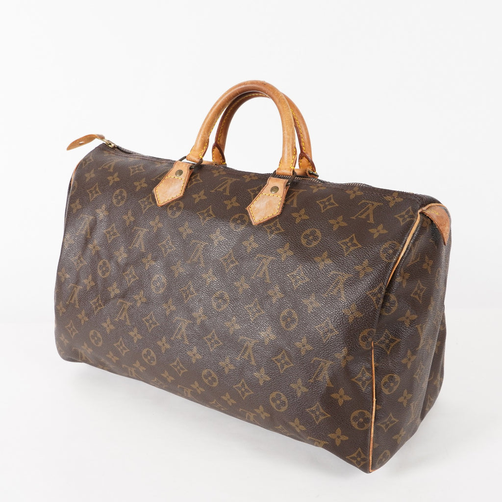 Authentic Louis Vuitton Monogram Speedy 40 Hand Boston Bag M41522 02E435834425