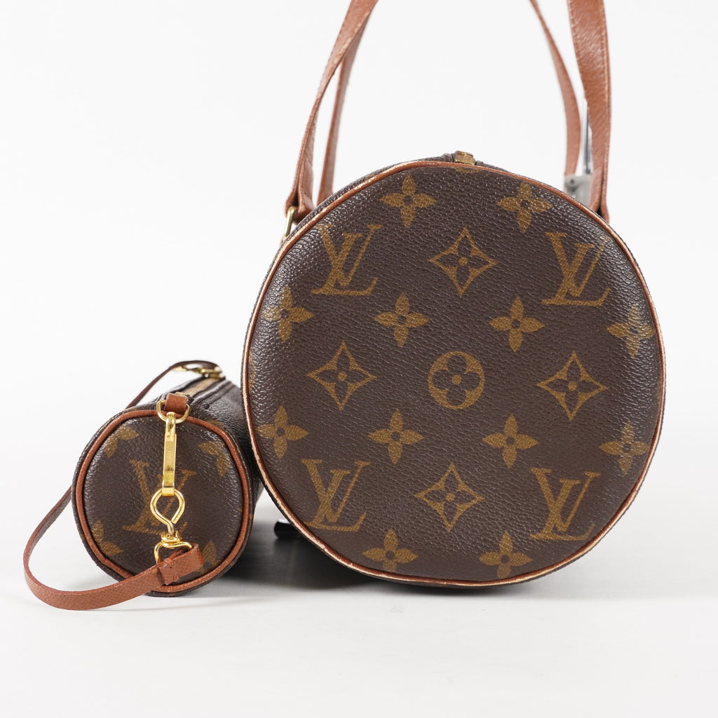 LOUIS VUITTON Papillon 30 Hand Bags Monogram Canvas M51385 Vintage 02E065720010