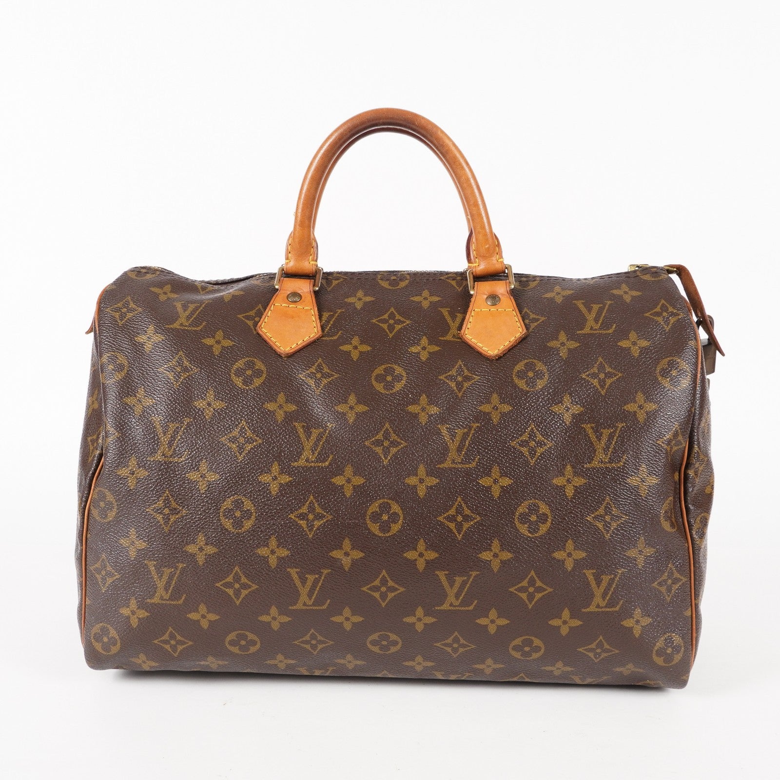 Authentic Louis Vuitton Monogram Speedy 35 M41524 vintage Handbag 05E216160013