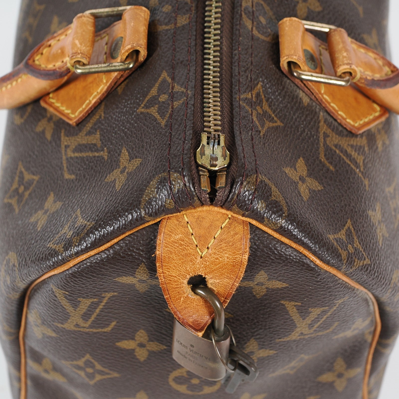 Authentic Louis Vuitton Monogram Speedy 25 M41528 Handbag vintage 04A306234807