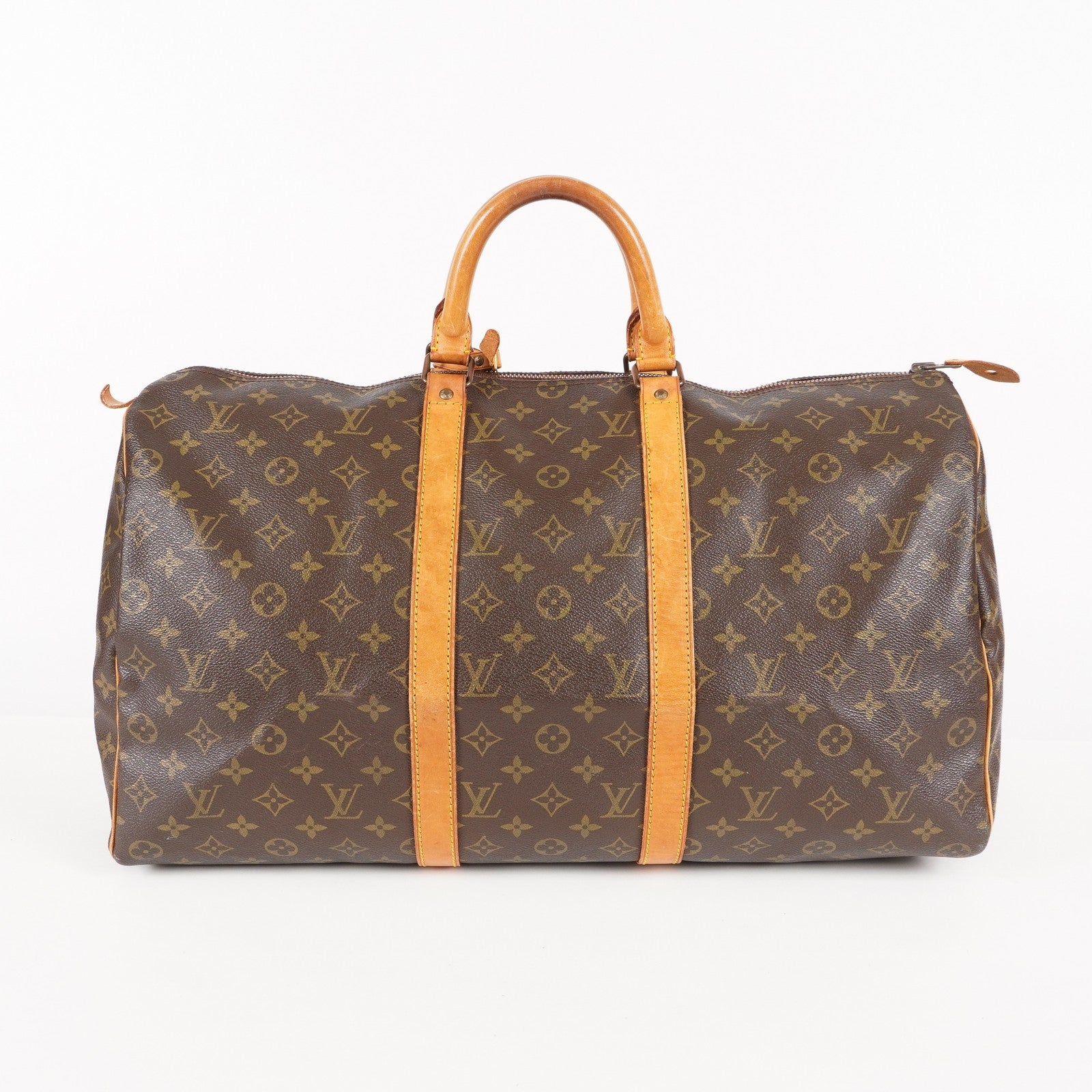 LOUIS VUITTON Keepall 50 Monogram Boston Bag Brown vintage M41426 06E593775204