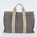 HERMES Fourre Tout Tote PM - Gray Cream Orange Canvas None Tote Bag 04A09825007