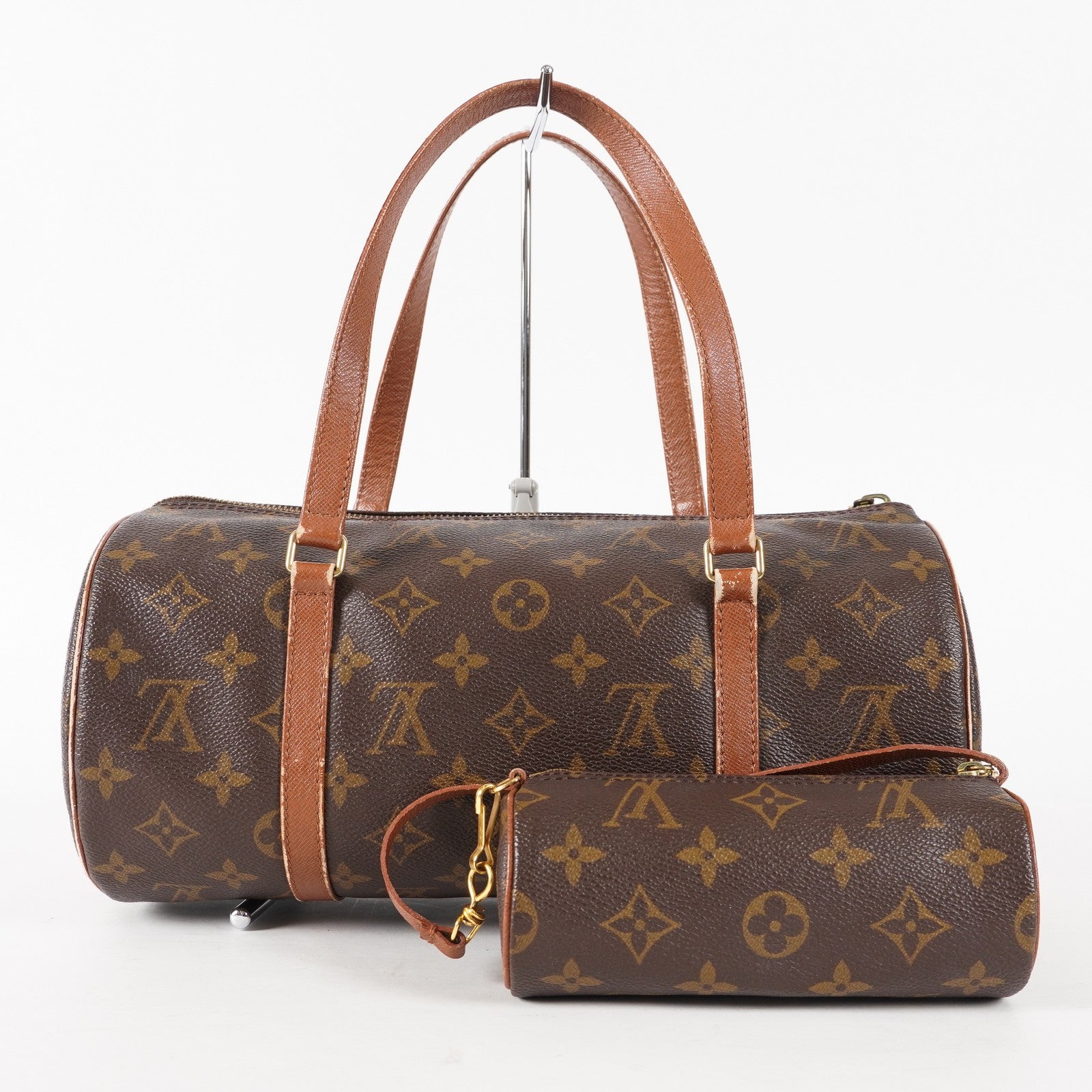 LOUIS VUITTON Papillon 30 Hand Bags Monogram Canvas M51385 Vintage 02E065720010