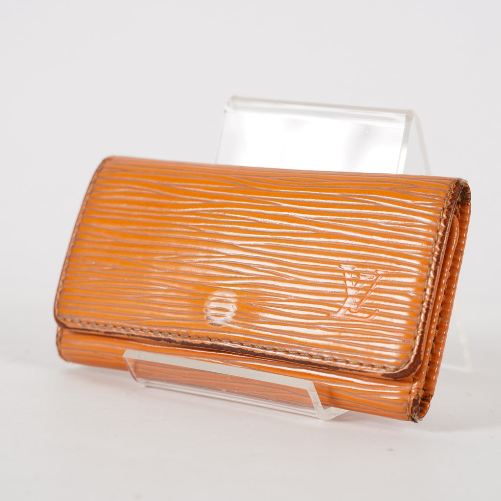 Louis Vuitton, Yellow Epi Leather 4-Hooks Key Case XY219