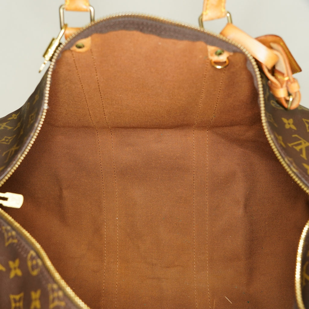 LOUIS VUITTON Keepall 50 Monogram Boston Bag Brown vintage M41426 03T125800006