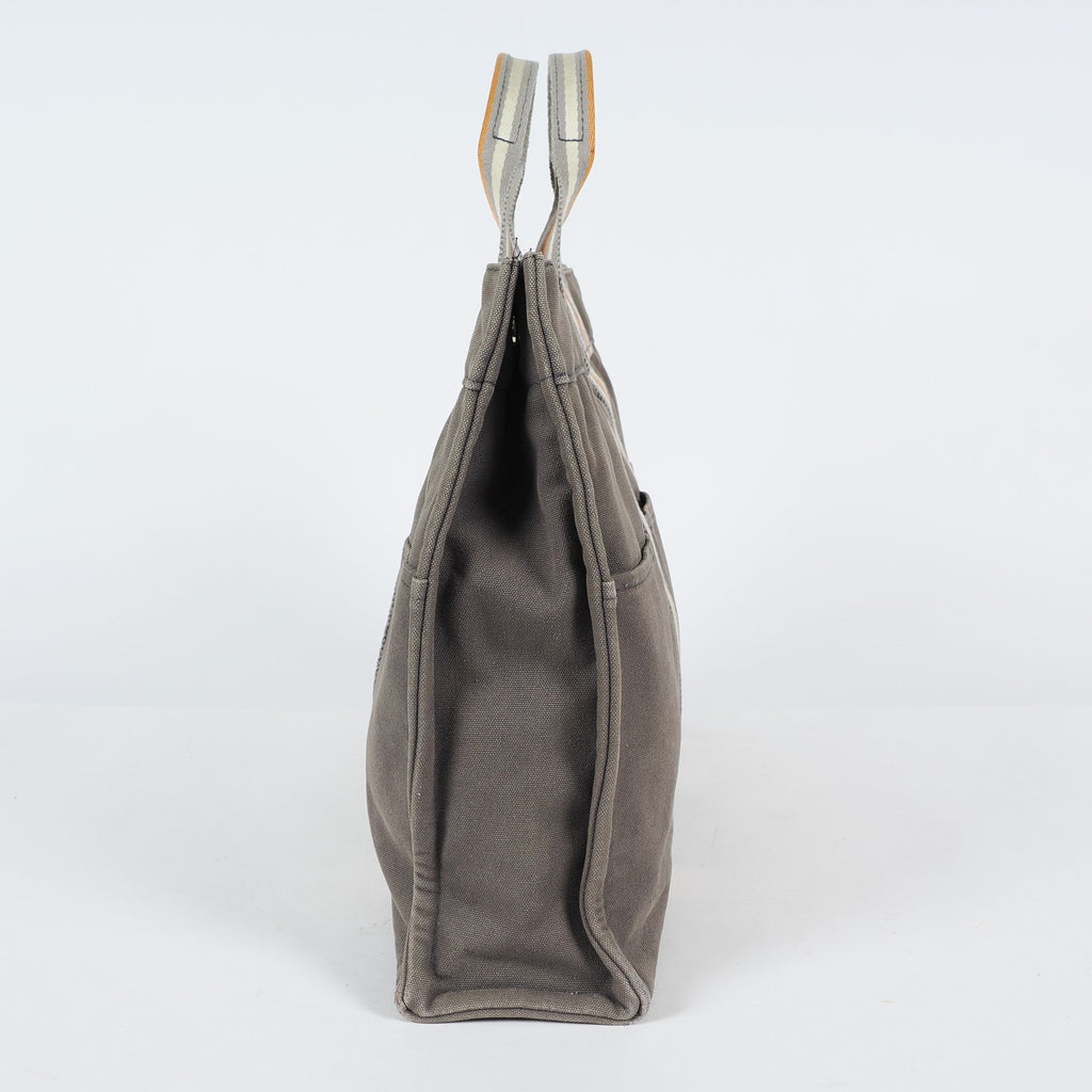 HERMES Fourre Tout Tote PM - Gray Cream Orange Canvas None Tote Bag 04A09825007