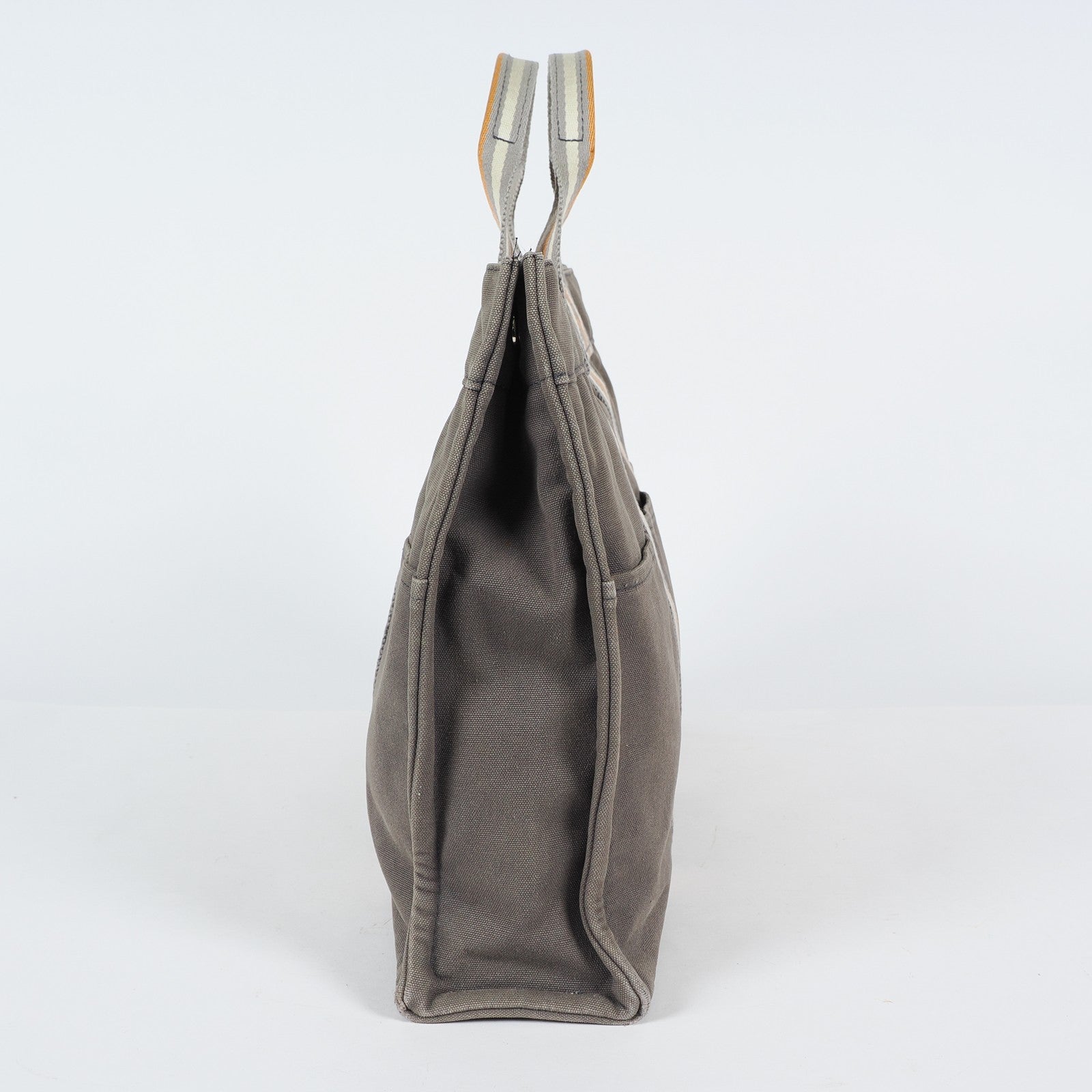 HERMES Fourre Tout Tote PM - Gray Cream Orange Canvas None Tote Bag 04A09825007