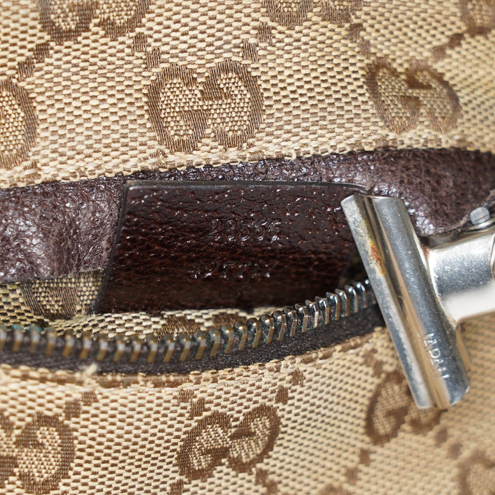 Auth GUCCI GG canvas Fanny Pack Bum Bag waist pouch sherry line 01E072970021