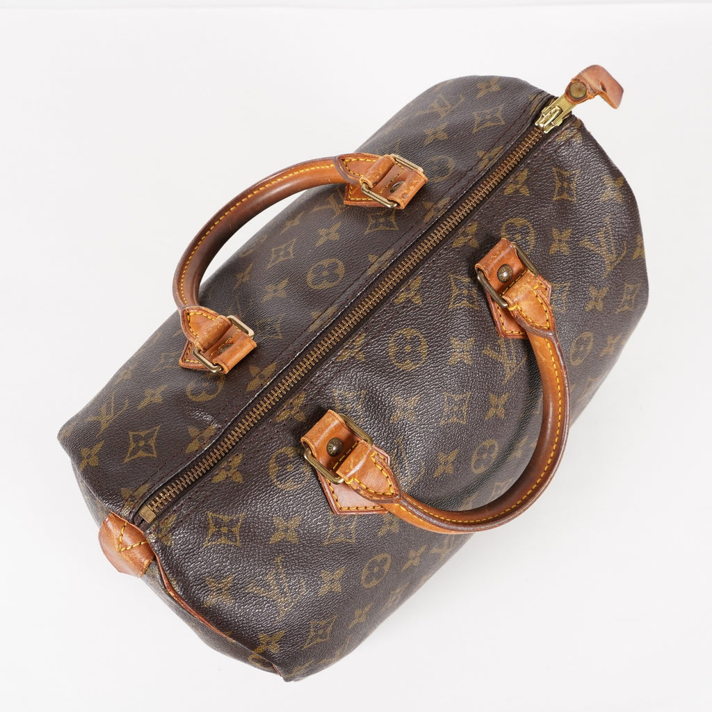 Authentic Louis Vuitton Monogram Speedy 30  Handbag M41526 vintage 05E076050013