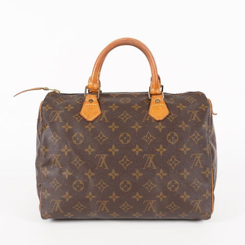 Authentic Louis Vuitton Monogram Speedy 30  Handbag M41526 vintage 05E145830029