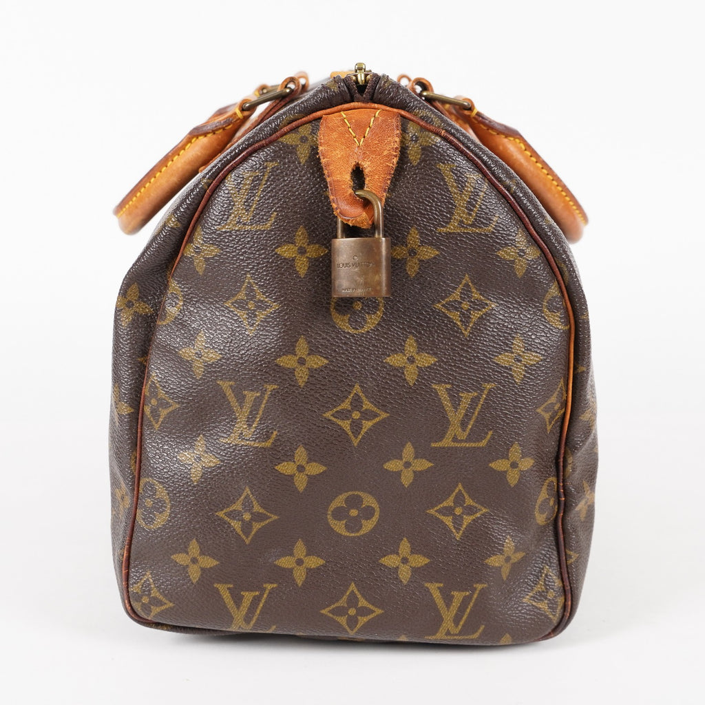 Authentic Louis Vuitton Monogram Speedy 30  Handbag M41526 vintage 05E076050013