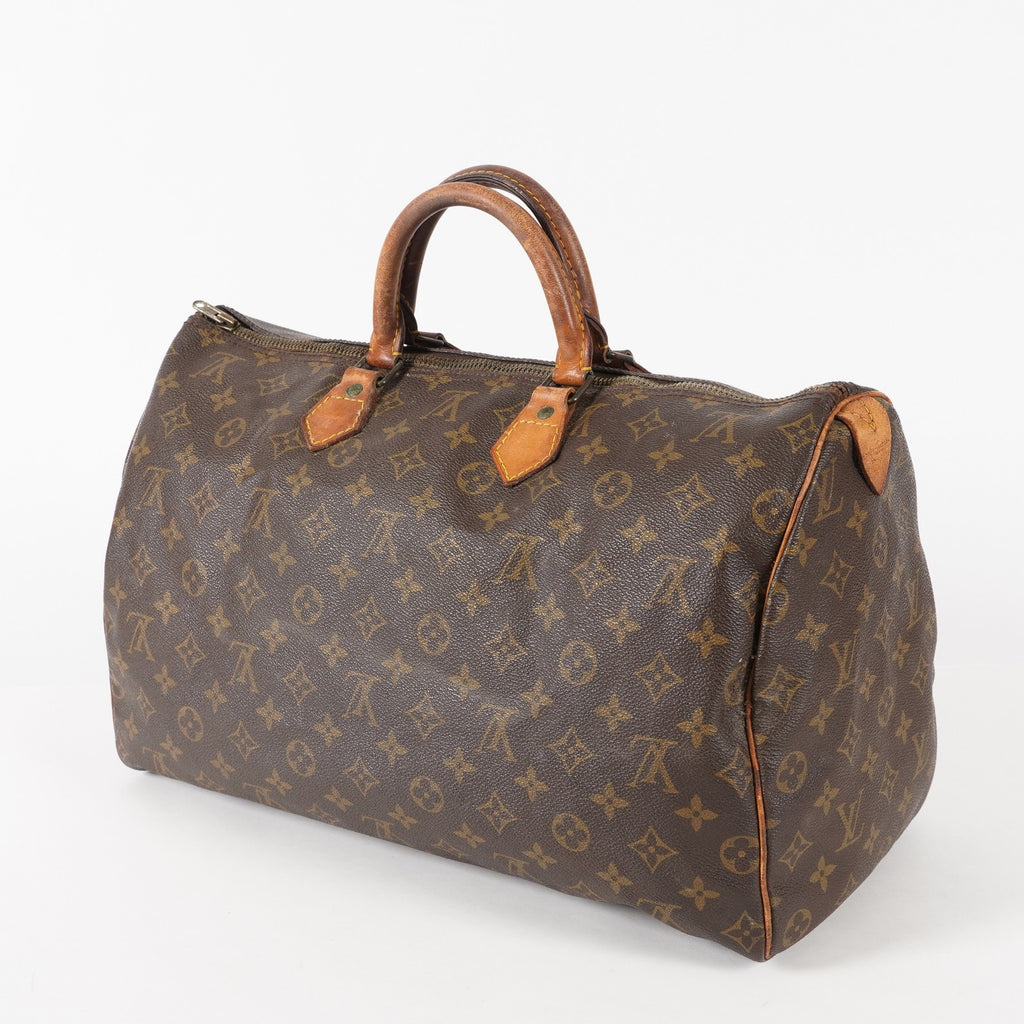 Authentic Louis Vuitton Monogram Speedy 40 Hand Boston Bag M41522 03E194510002