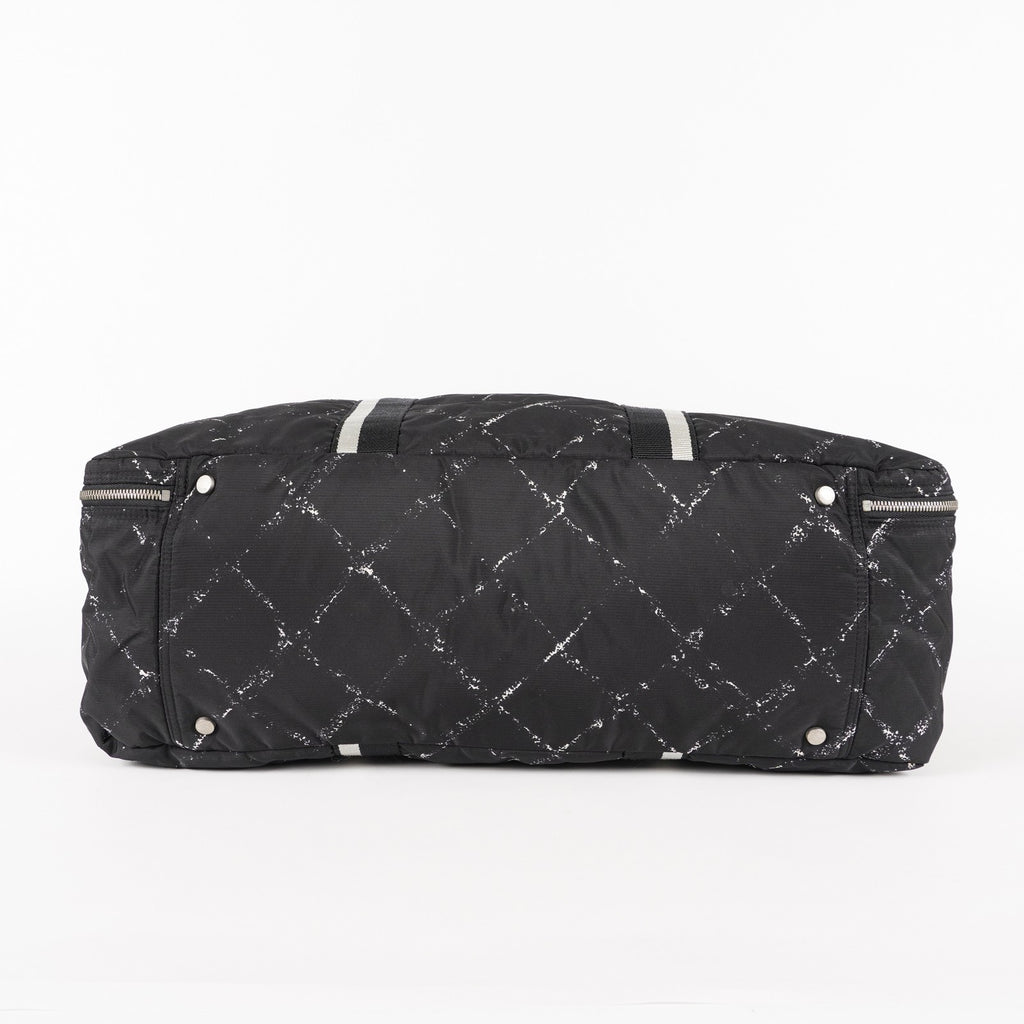 CHANEL Travel line Boston bag black Nylon canvas Women 05E522750016