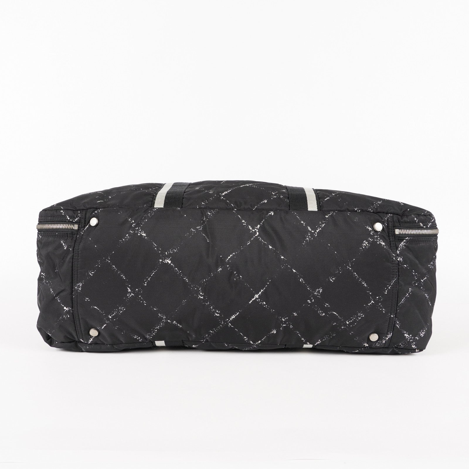 CHANEL Travel line Boston bag black Nylon canvas Women 05E522750016