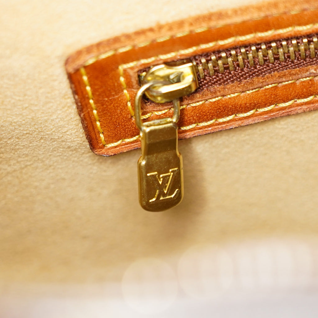 LOUIS VUITTON Looping GM Shoulder Bag Monogram Leather Brown M51145 05E053465029