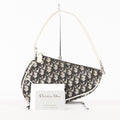  CHRISTIAN DIOR Monogram Mini Saddle Pochette Navy/Black 01E215720008