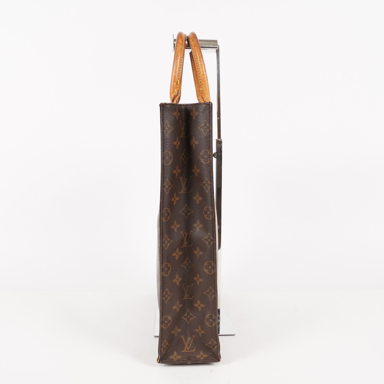 LOUIS VUITTON Sac Plat Handbag Monogram Canvas Brown M51140 06E441980004