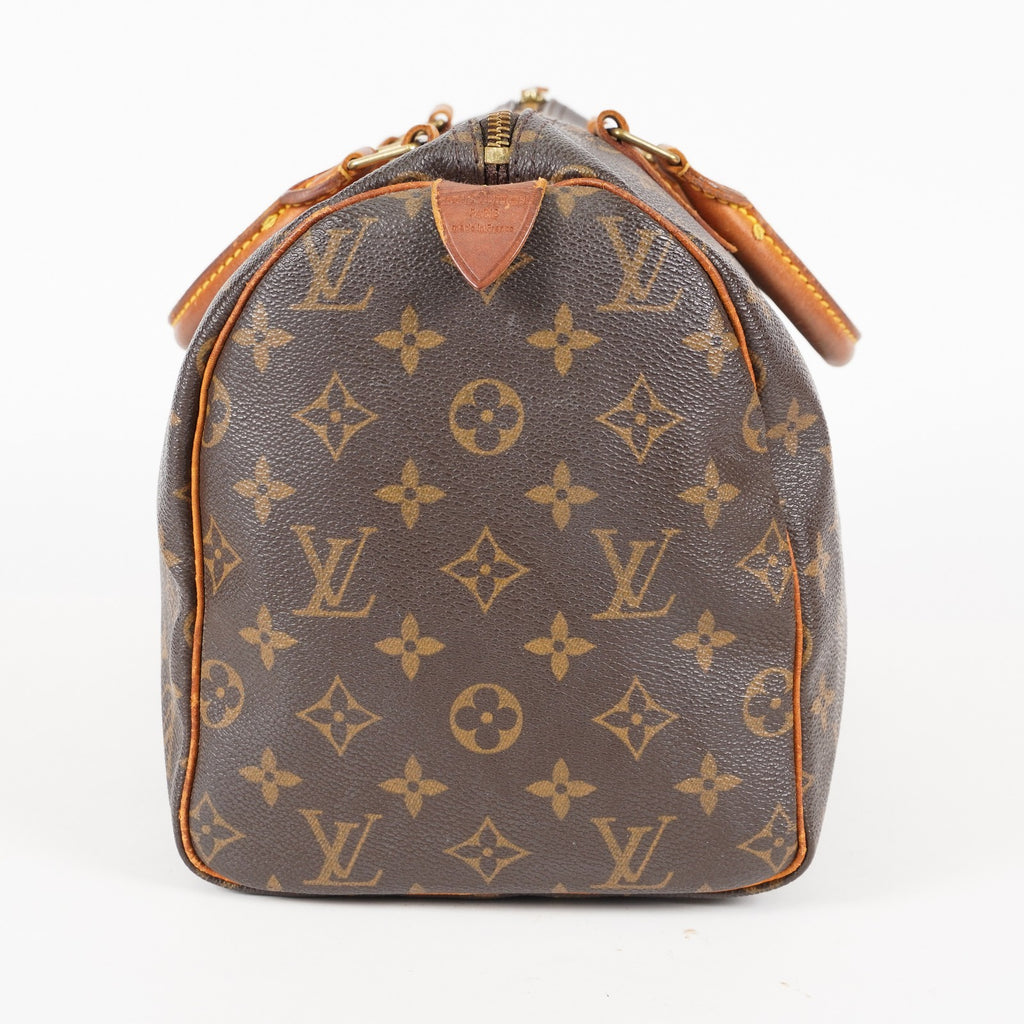 Authentic Louis Vuitton Monogram Speedy 30  Handbag M41526 vintage 05E304290029