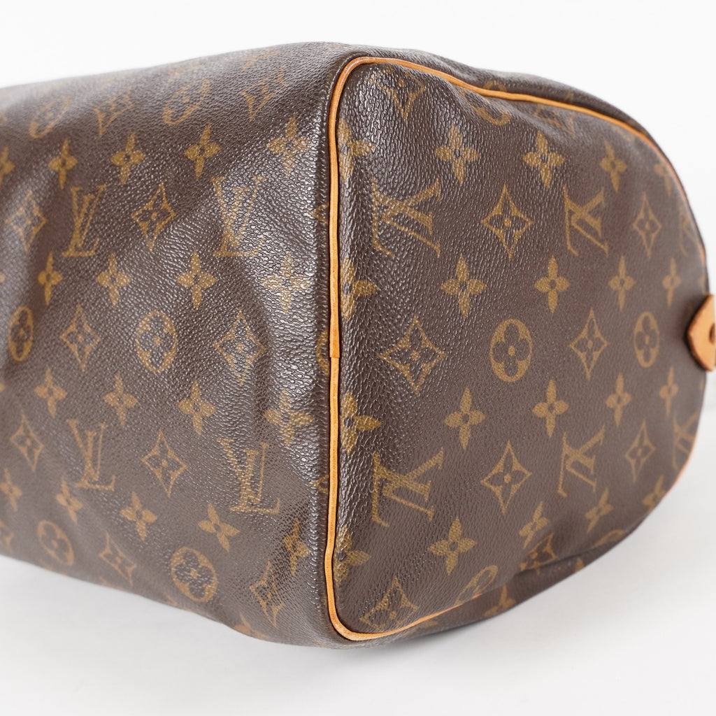 Authentic Louis Vuitton Monogram Speedy 30  Handbag M41526 vintage 05E446380016