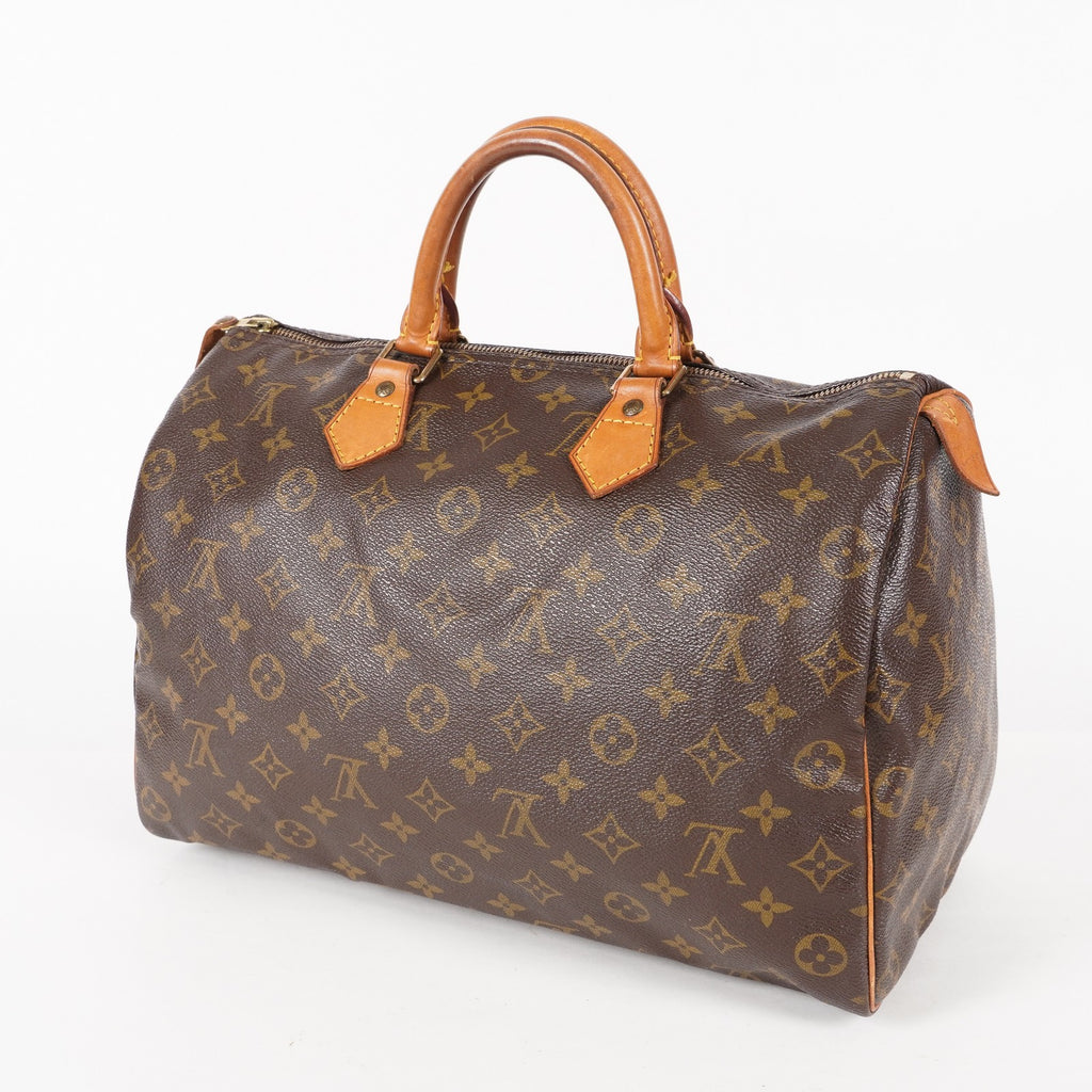 Authentic Louis Vuitton Monogram Speedy 35 M41524 vintage Handbag 05E216160013