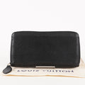 Louis Vuitton Monogram Mahina Zippy Zip-Around Wallet Noir M61867 03T093500009