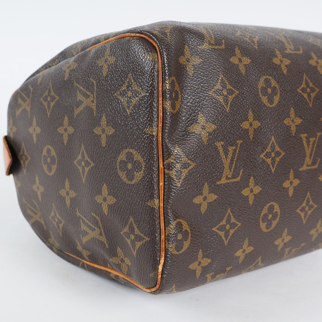 Authentic Louis Vuitton Monogram Speedy 25 M41528 Handbag vintage 04A306234807