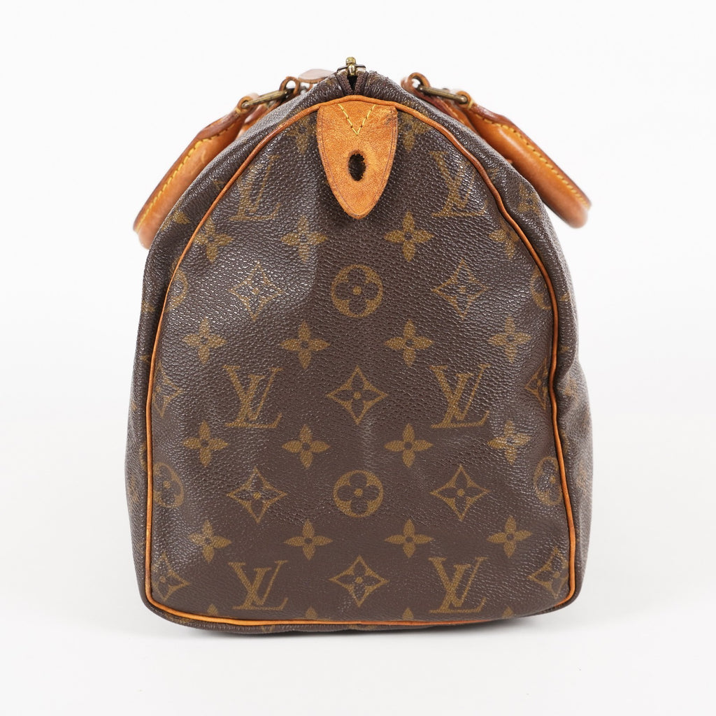 Authentic Louis Vuitton Monogram Speedy 30  Handbag M41526 vintage 05E145830029