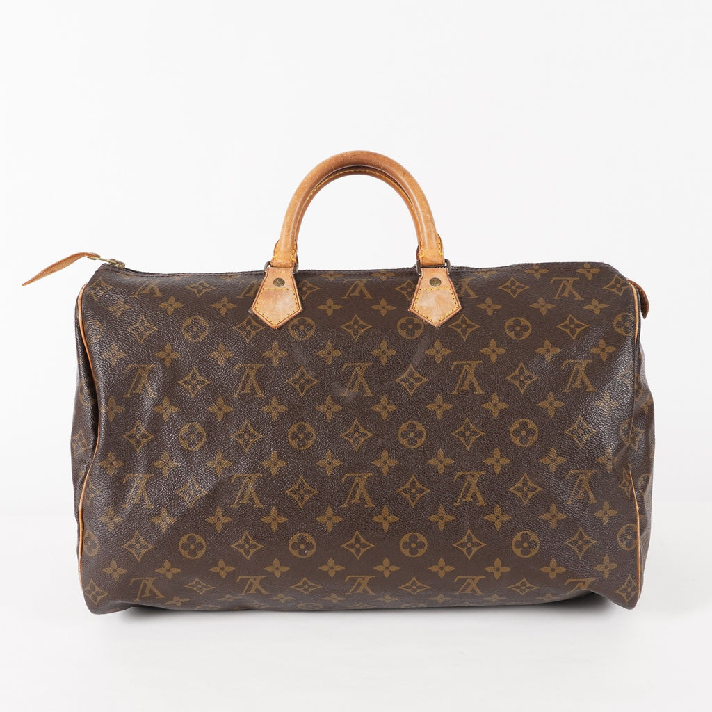 Authentic Louis Vuitton Monogram Speedy 40 Hand Boston Bag M41522 02E435834425
