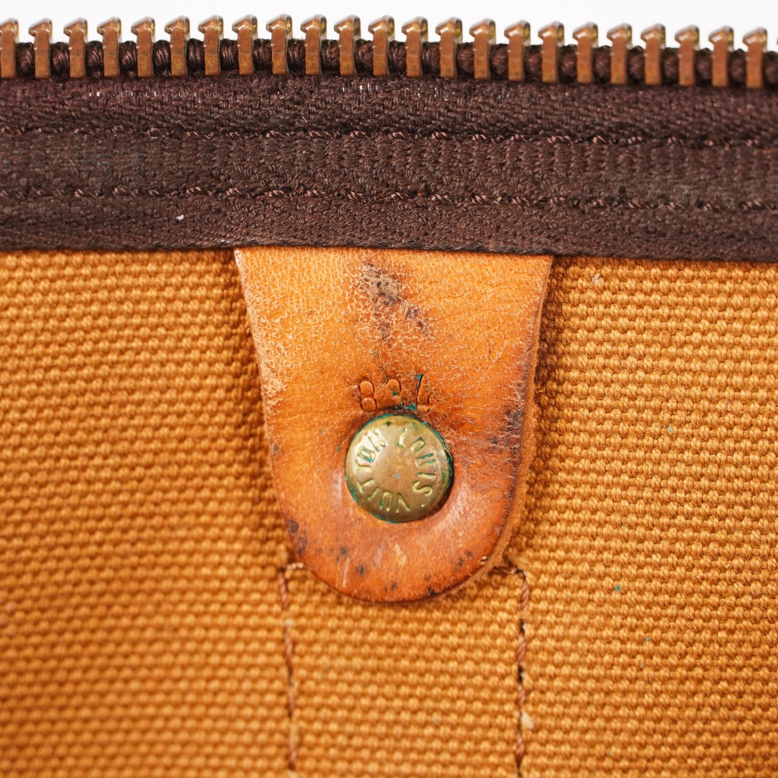 LOUIS VUITTON Keepall 50 Monogram Boston Bag Brown vintage M41426 06E593775204