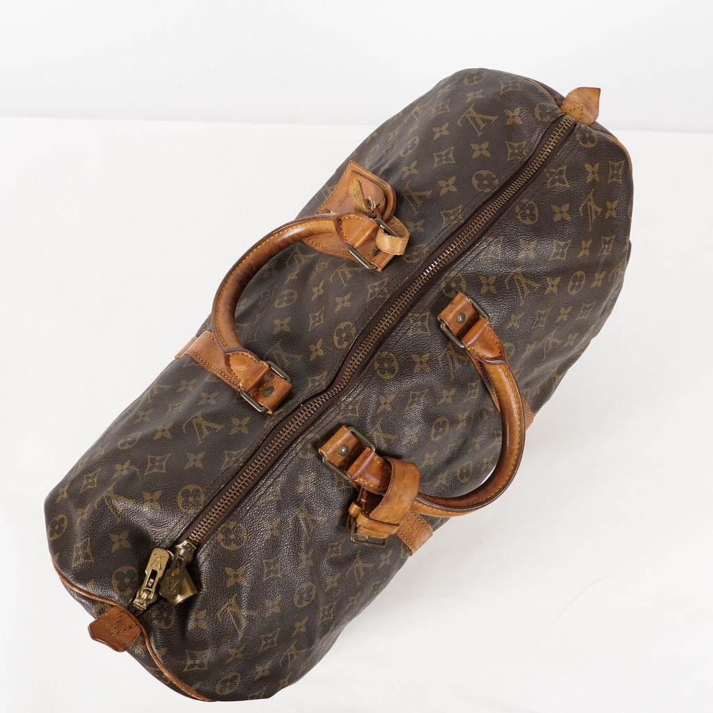 LOUIS VUITTON Keepall 50 M41426 Monogram Boston Bag Brown vintage 01E143520022