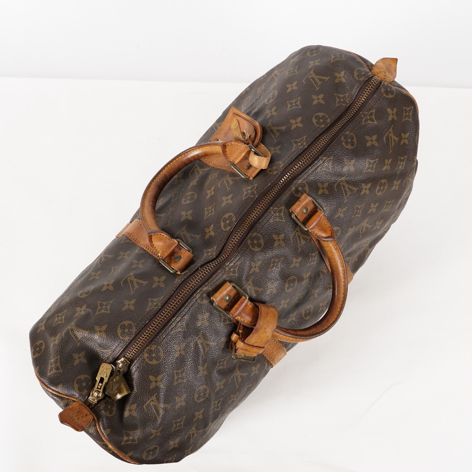 LOUIS VUITTON Keepall 50 M41426 Monogram Boston Bag Brown vintage 01E143520022