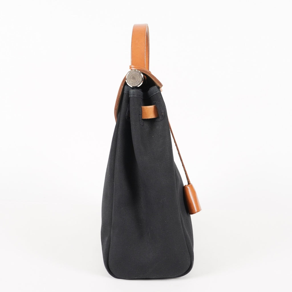 Hermes Herbag Toile and Leather PM 05E095720029