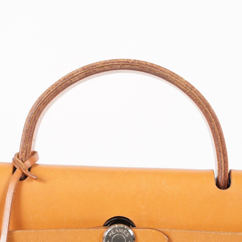 Hermes Herbag Toile and Leather PM 05E095720029
