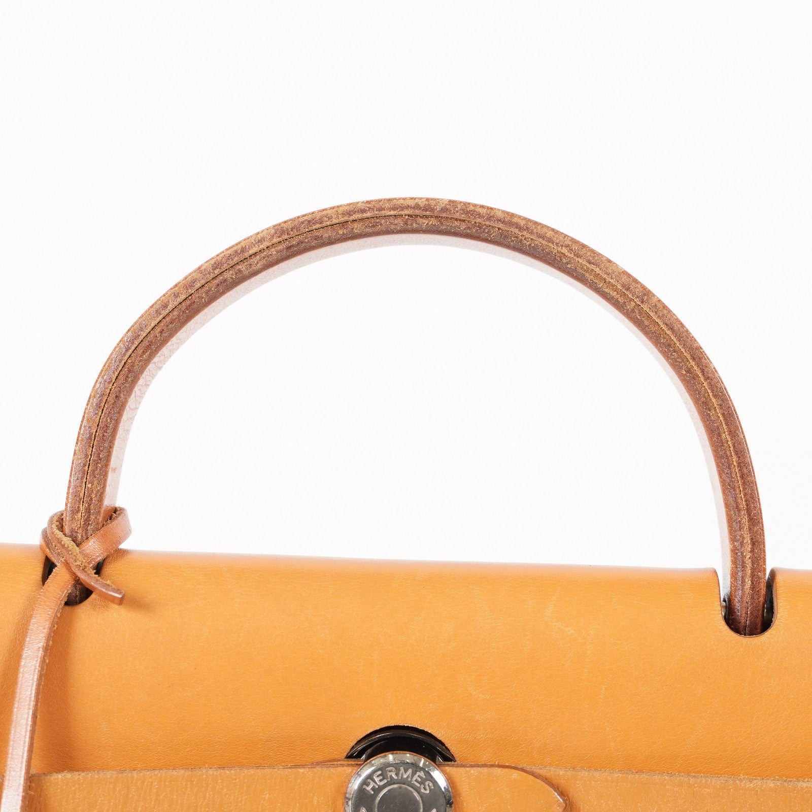 Hermes Herbag Toile and Leather PM 05E095720029