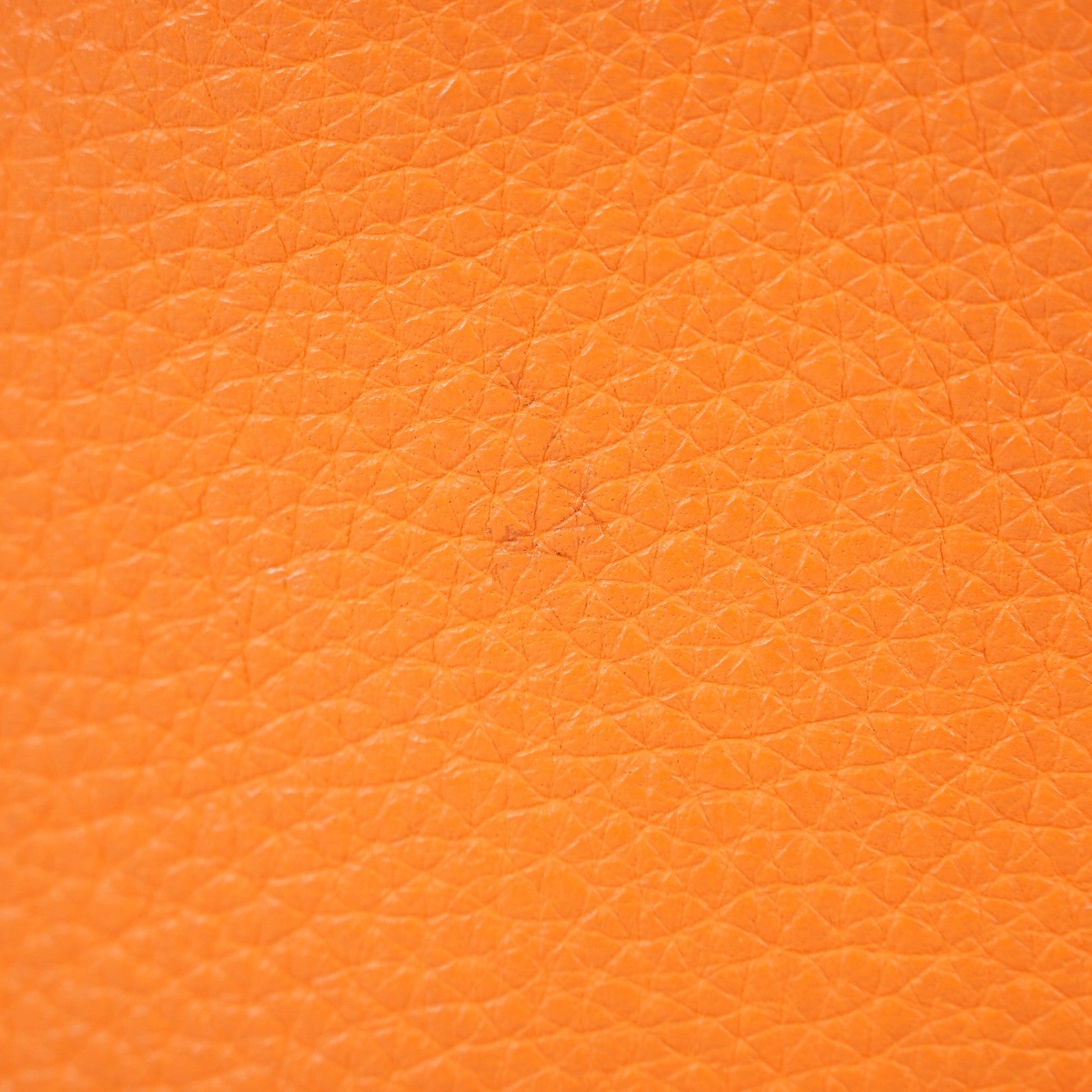 HERMES Picotin PM 18 Taurillon Clemence Orange Handbag Bag 05E0119250016