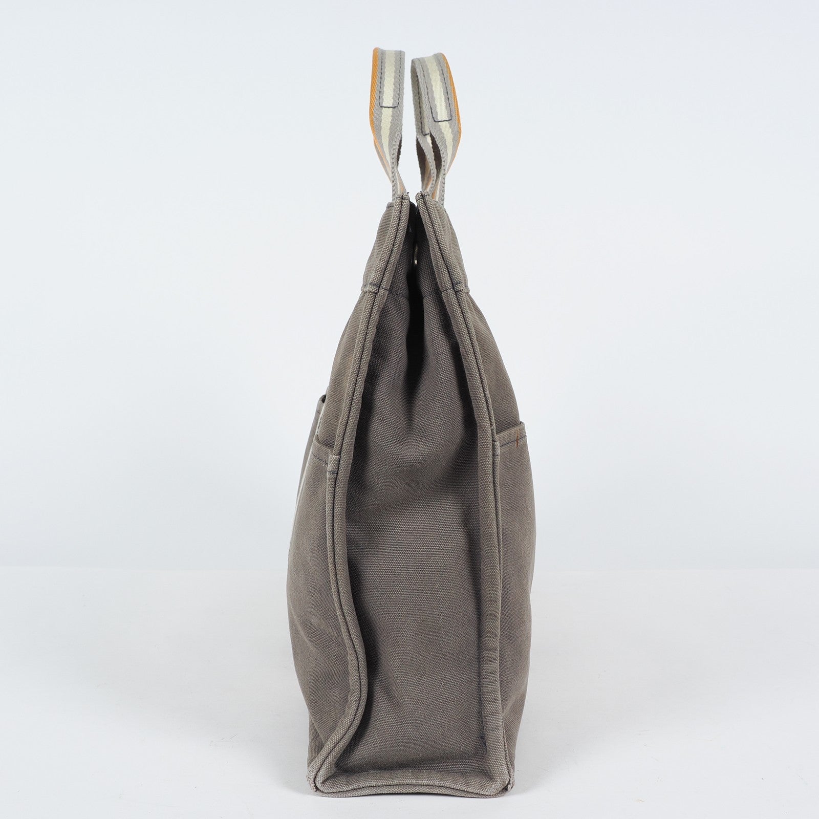HERMES Fourre Tout Tote PM - Gray Cream Orange Canvas None Tote Bag 04A09825007