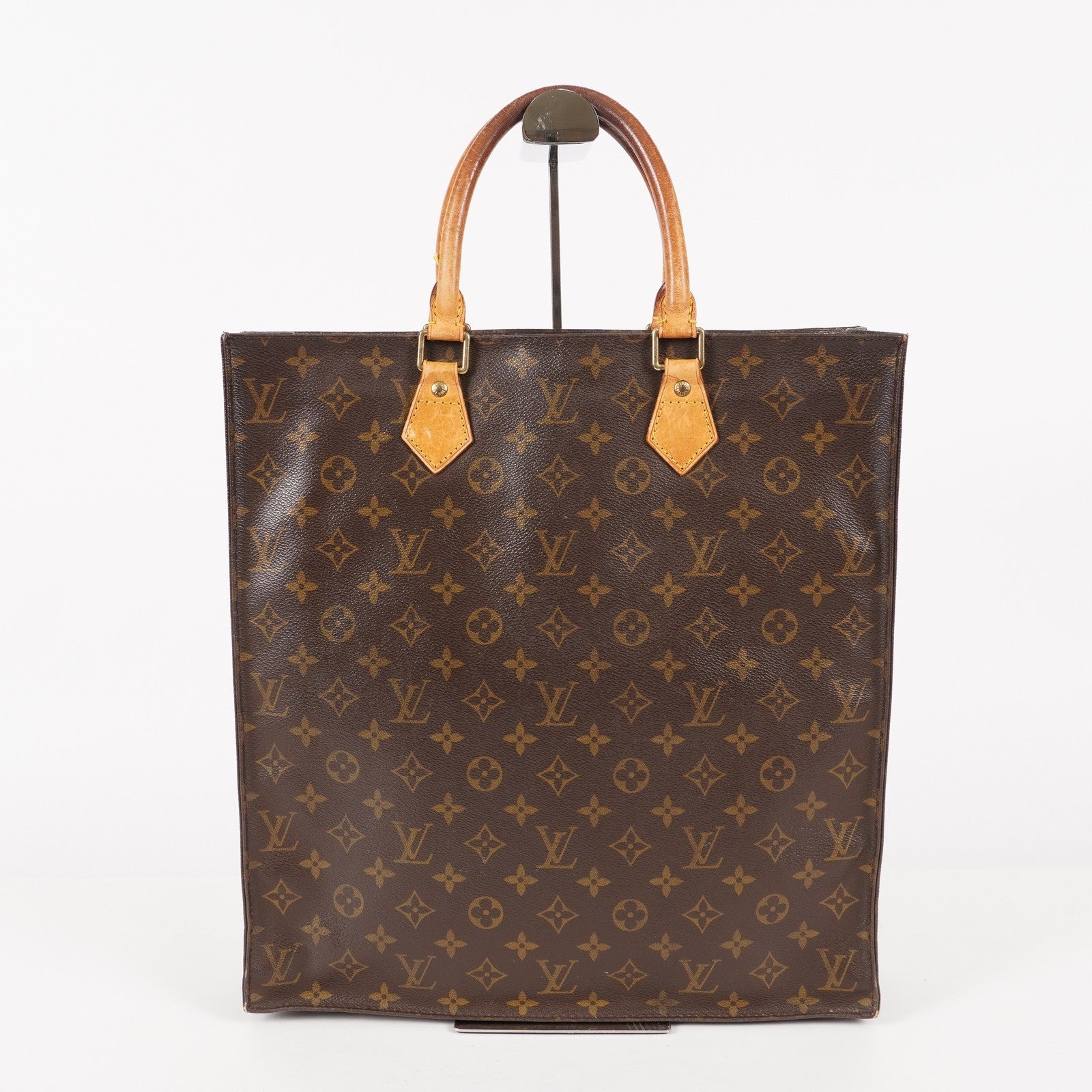 LOUIS VUITTON Sac Plat Handbag Monogram Canvas Brown M51140 06E441980004