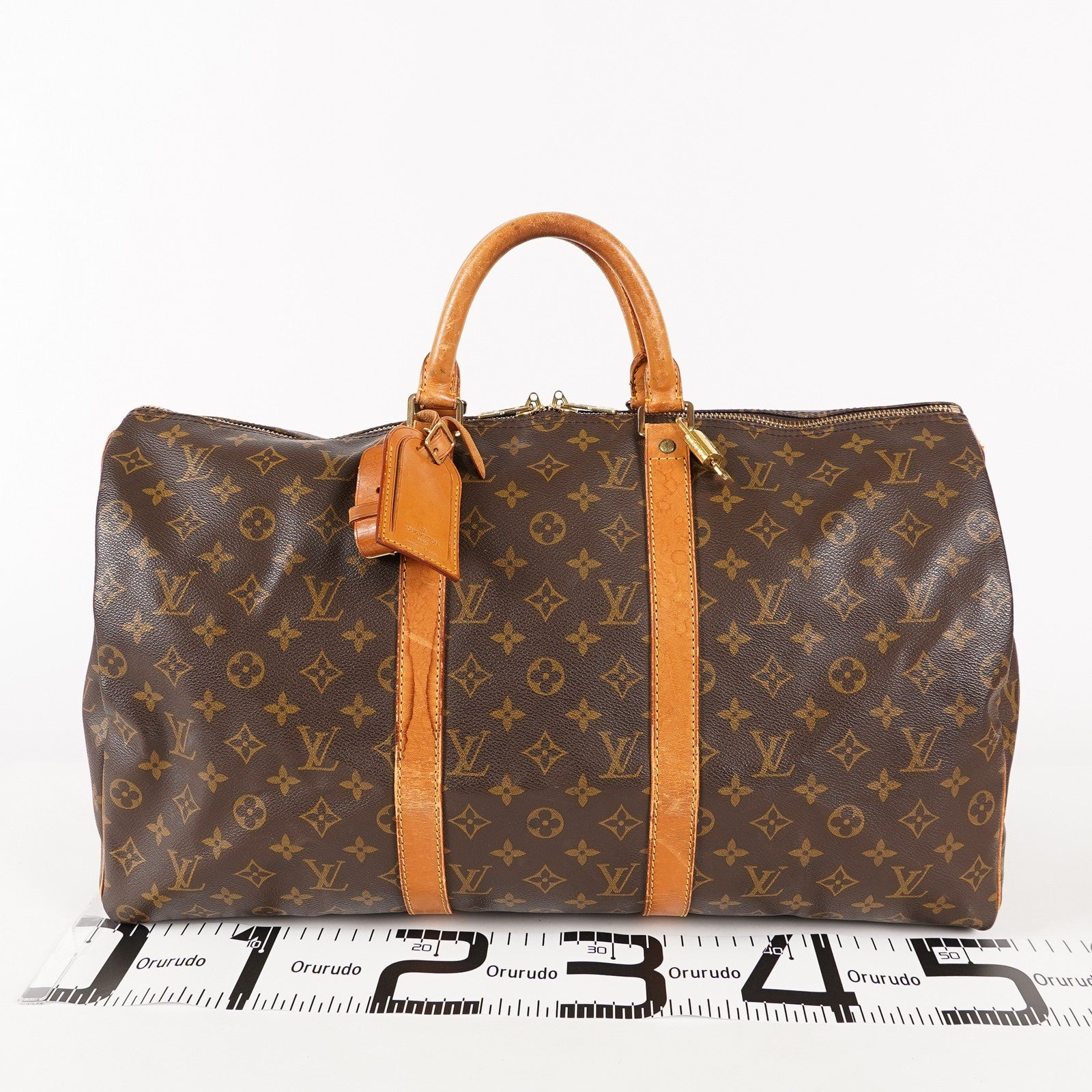 LOUIS VUITTON Keepall 50 M41426 Monogram Boston Bag Brown vintage 03T125800006