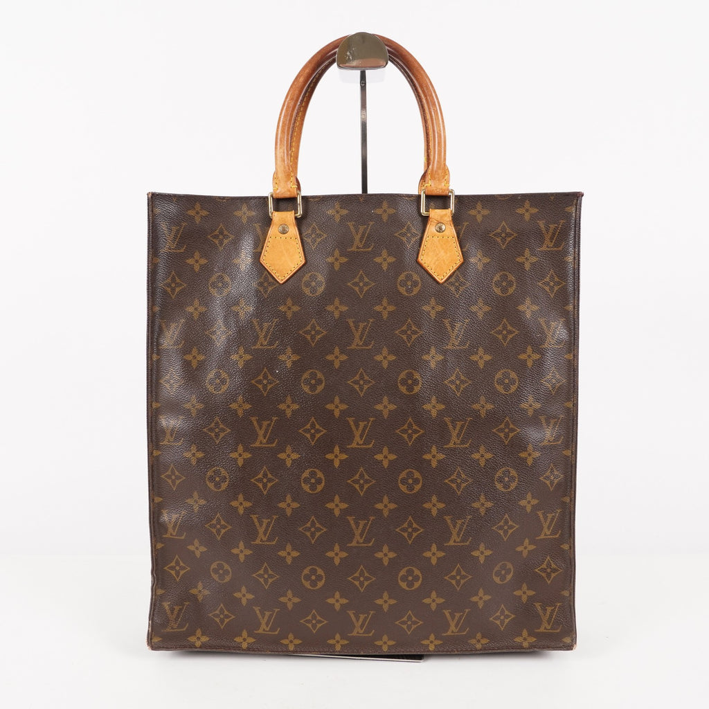 LOUIS VUITTON Sac Plat Handbag Monogram Canvas Brown M51140 06E441980004