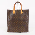 LOUIS VUITTON Sac Plat Handbag Monogram Canvas Brown M51140 06E441980004