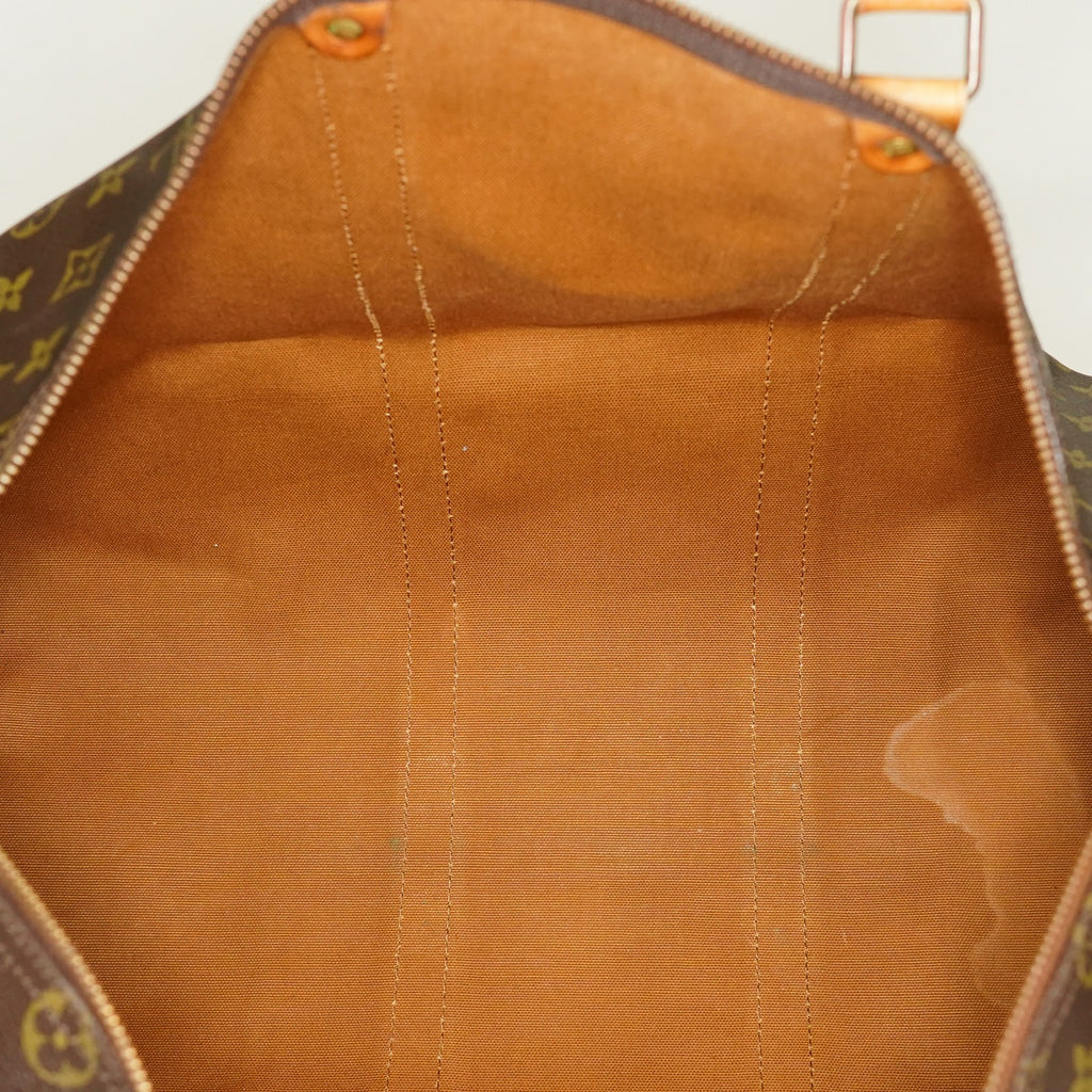 LOUIS VUITTON Keepall 50 Monogram Boston Bag Brown vintage M41426 06E593775204