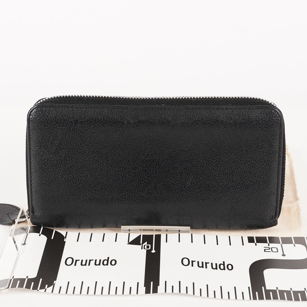 Louis Vuitton Monogram Mahina Zippy Zip-Around Wallet Noir M61867 03T093500009