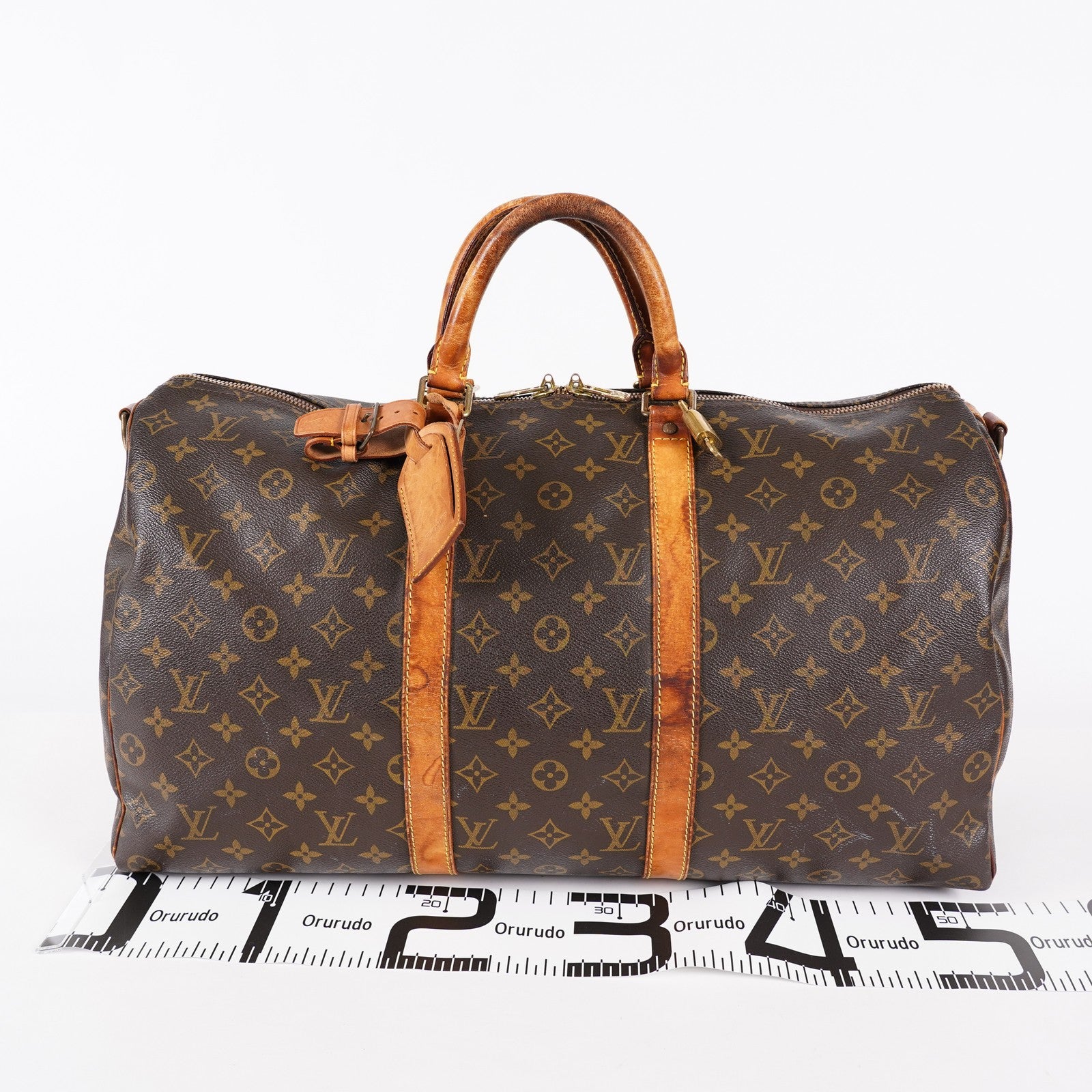 LOUIS VUITTON Keepall 50 M41426 Monogram Boston Bag Brown vintage 03T083900006