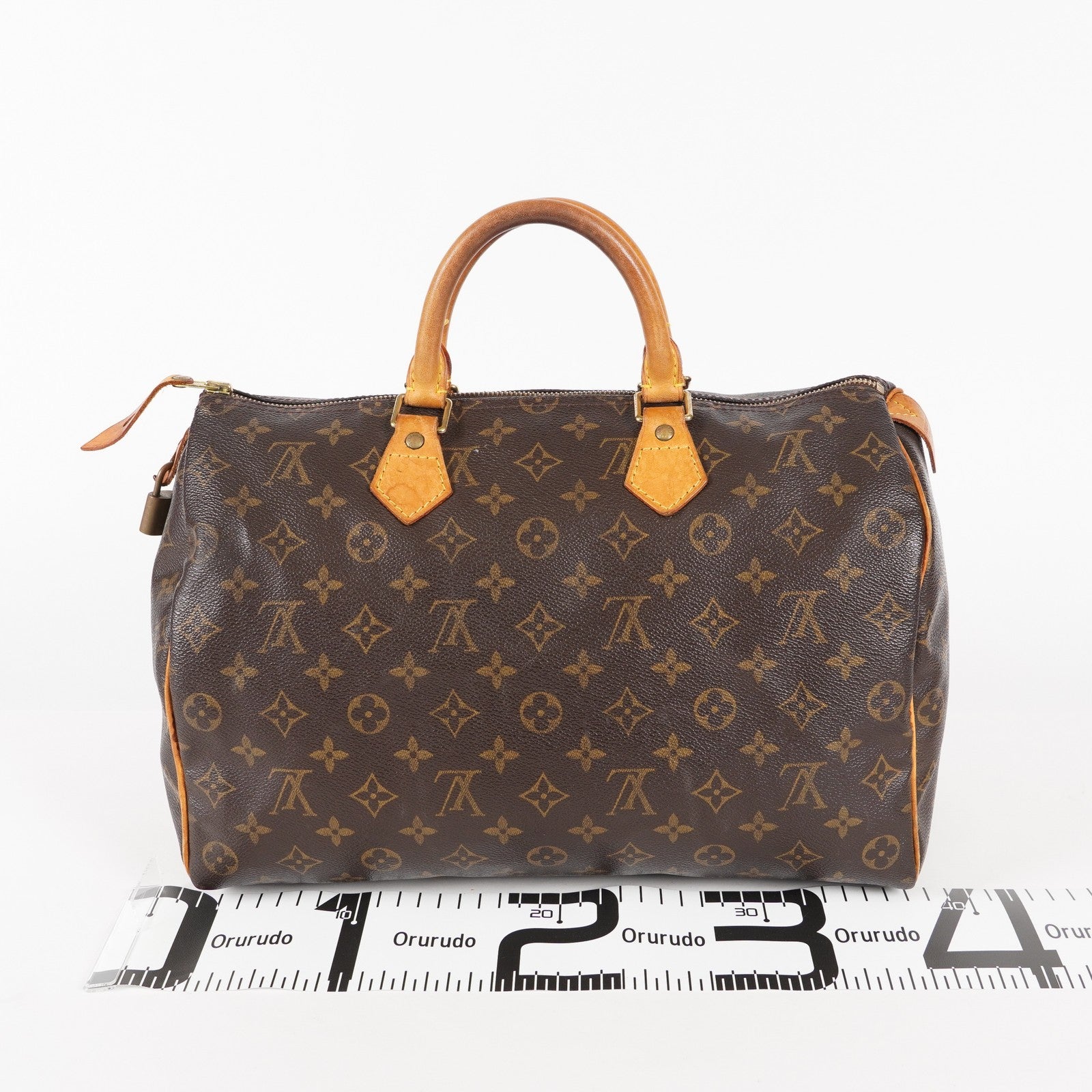 Authentic Louis Vuitton Monogram Speedy 35 M41524 Handbag 03A096063206