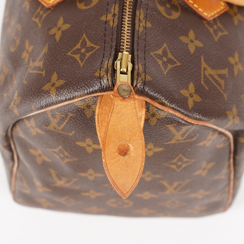 Authentic Louis Vuitton Monogram Speedy 30  Handbag M41526 vintage 05E125830029