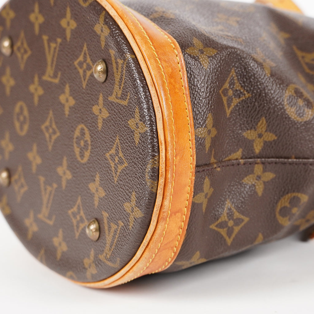 Authentic Louis Vuitton Monogram Bucket PM Shoulder Tote Bag M42238 05E212090016