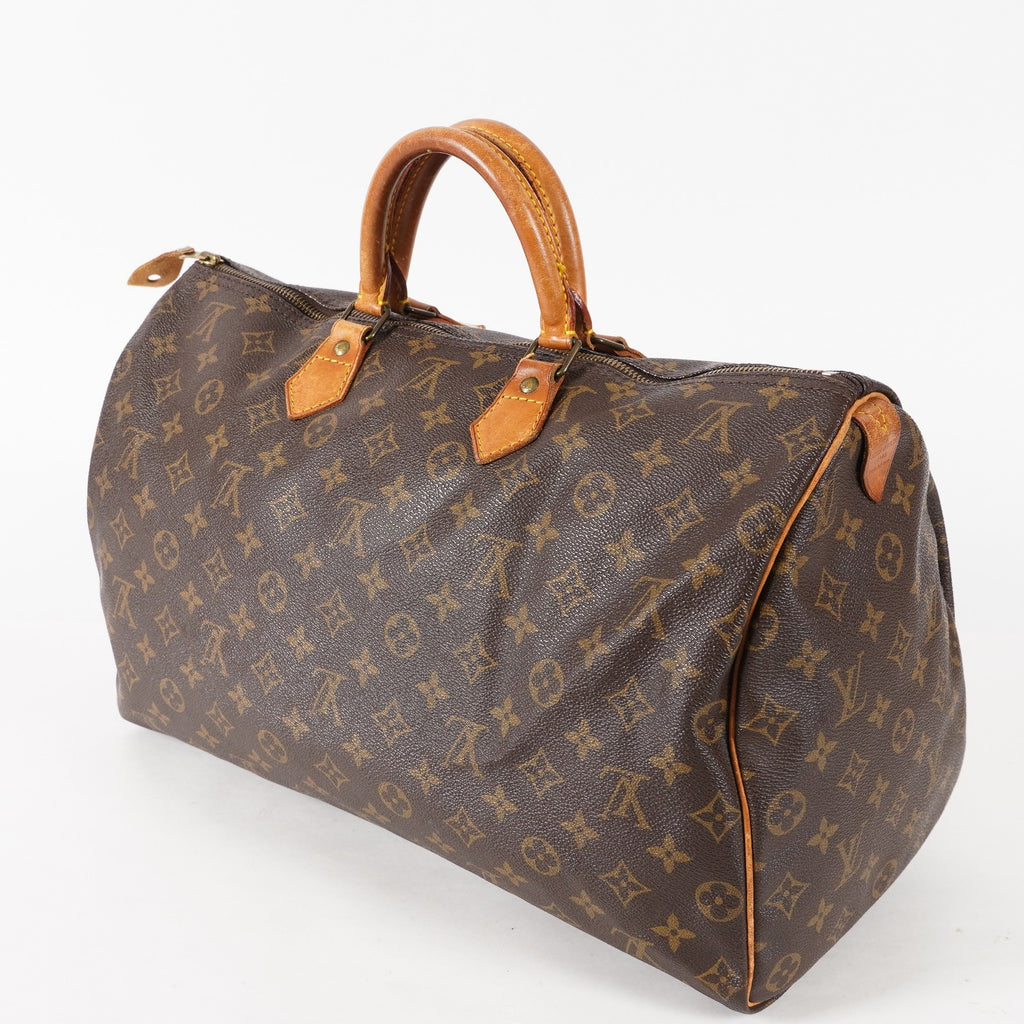 Authentic Louis Vuitton Monogram Speedy 40 Hand Boston Bag M41522 02E396050018