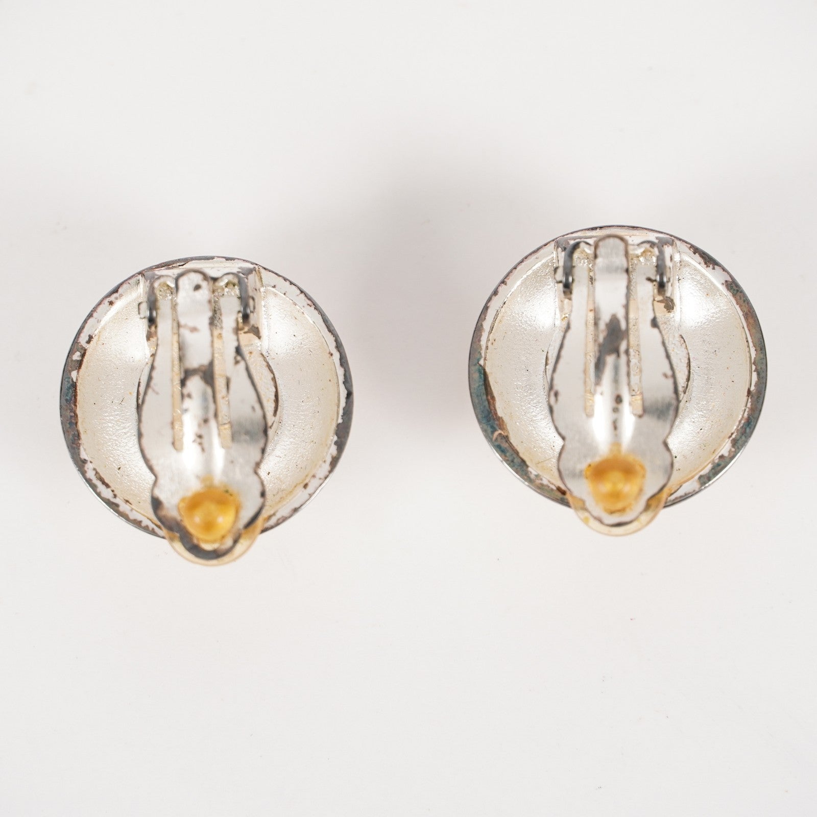 CHANEL Earrings Coco Mark CC Gold Tone Logo Medal Round Coin 05E601870016
